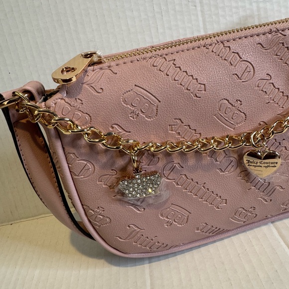 Juicy Couture Blush Shoulder Bag with Gold Chain - Picture 11 of 13
